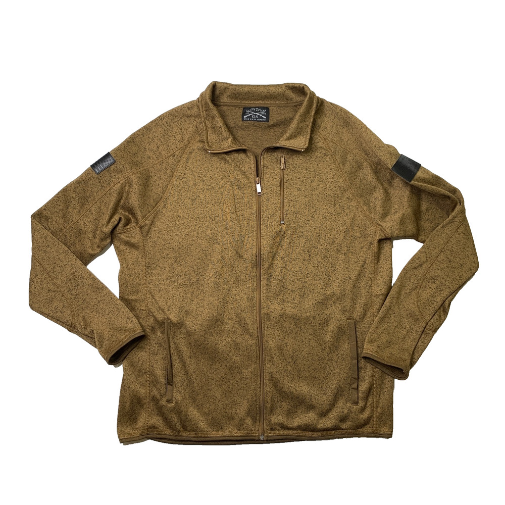 Grunt Style Sweatshirt Mens 2XL Earth Tactical Full Zip Fleece Sweater Jacket